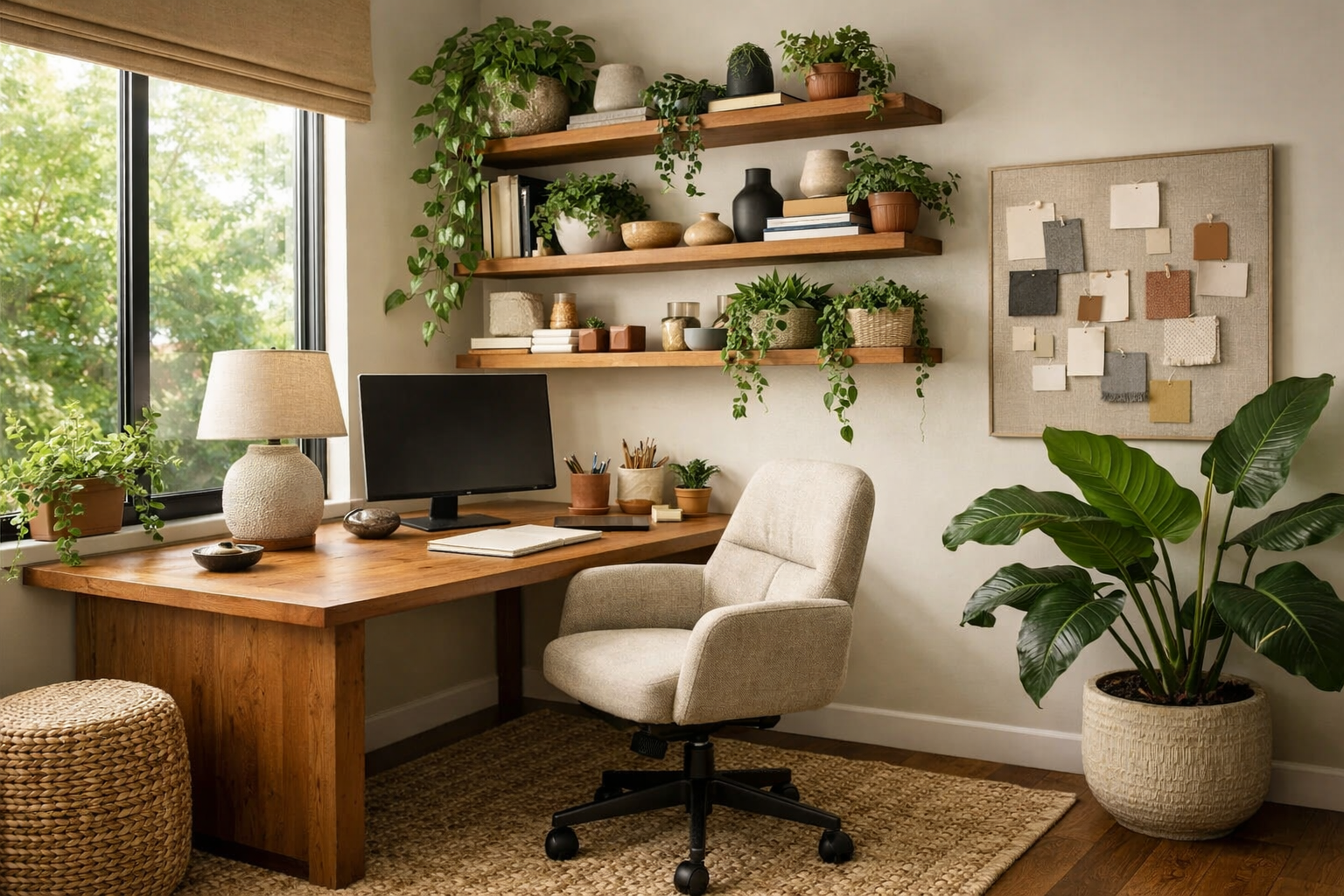 Biophilic Home Office Ideas For A Calmer Workday