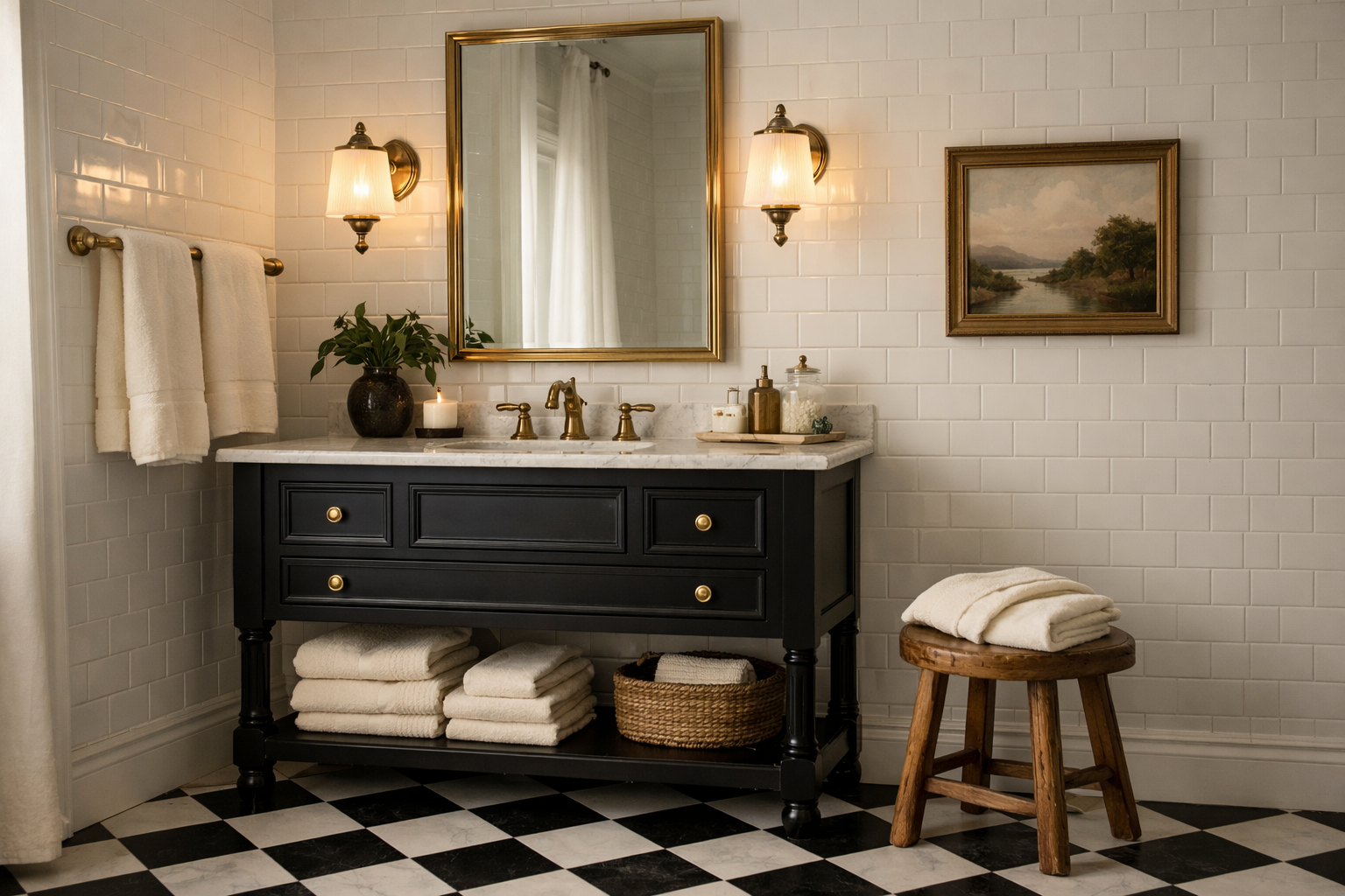 Black And White Bathroom Ideas That Still Feel Warm