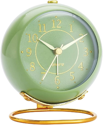 Vintage Green Table Clock