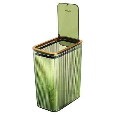 Translucent Green Lidded Bin