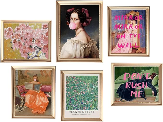 Eclectic Maximalist Gallery Wall Art Set