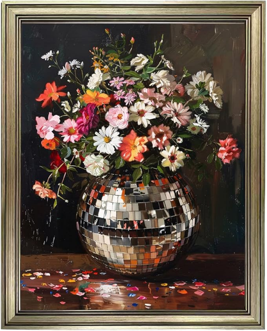 Disco Floral Wall Art