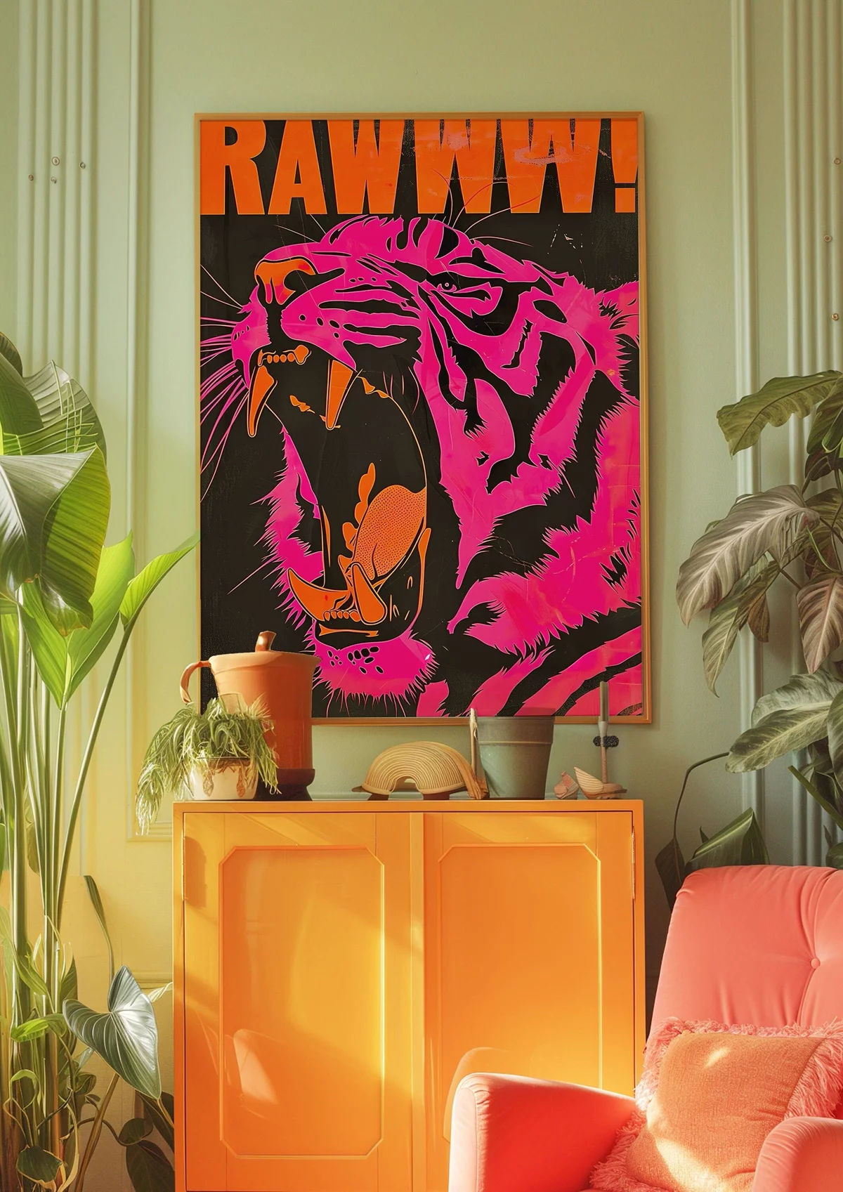 How To Decorate Around One Loud Piece Of Art