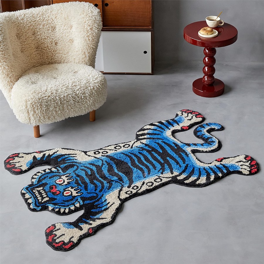 The Blue Tibetan Tiger Rug