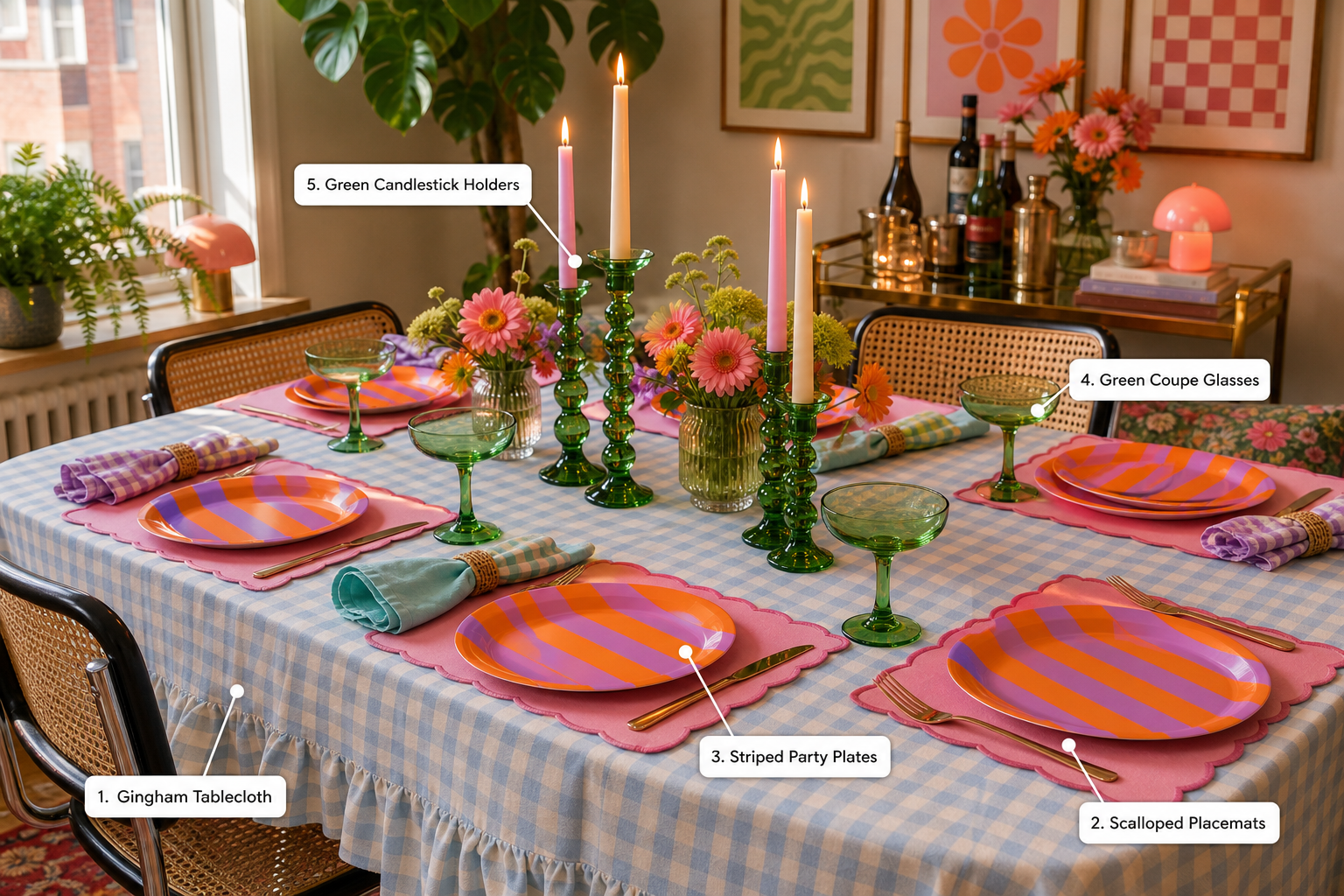 A Playful Maximalist Party Tablescape You Can Shop